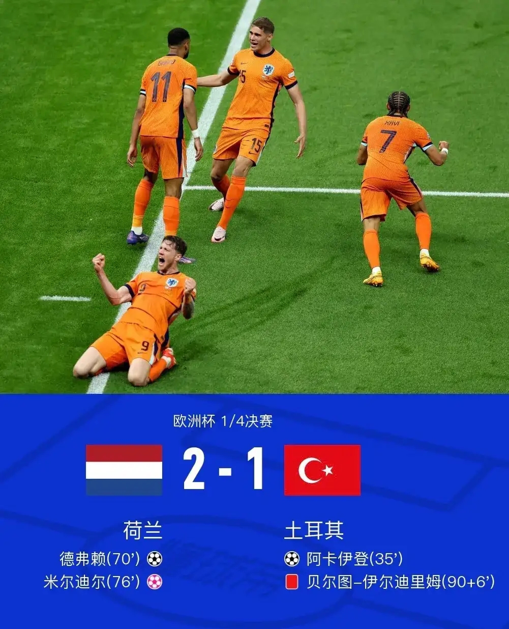 杏彩体育-荷兰惊险战胜土耳其，锁定欧洲杯正赛资格的简单介绍